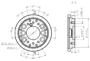 Схема интерфейса установки роботизированной руки QJR130-3100M